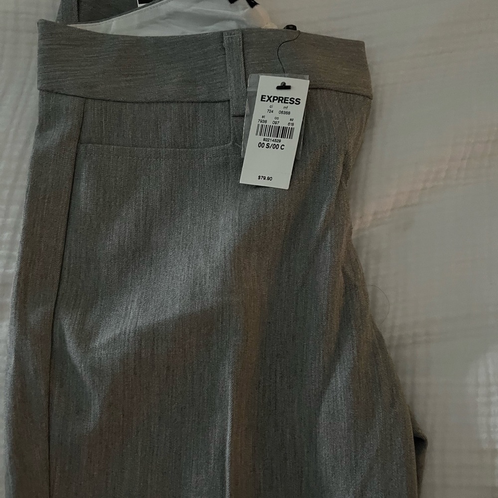 Express Columnist Slim Pants NWT 00 Short in black, tan and gray